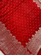 Red Color Mashru Silk Banarasi Saree