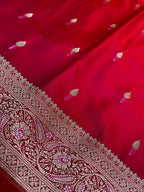 Rani mashru silk banarasi saree
