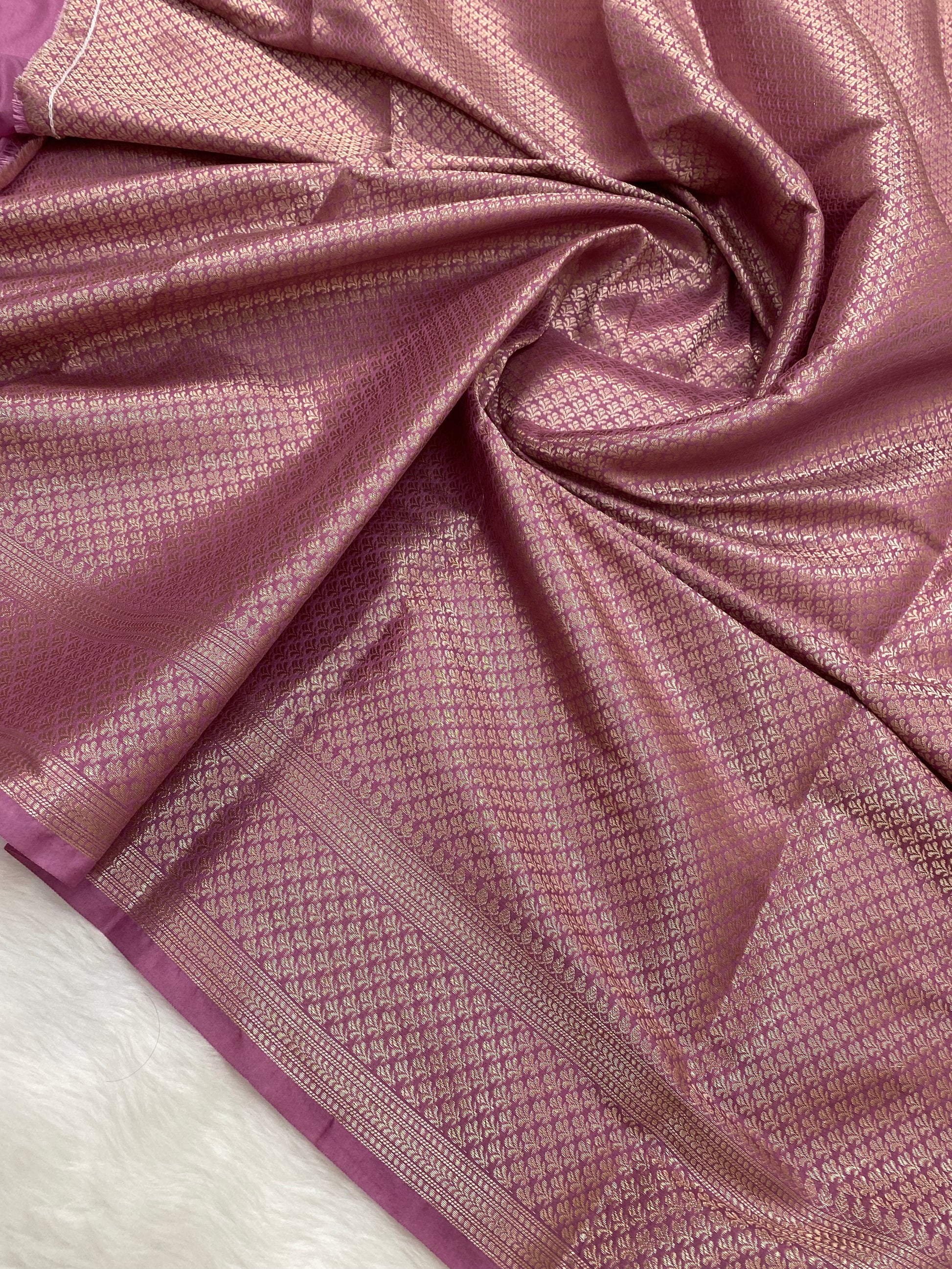 Magenta Katan Silk Banarasi Saree