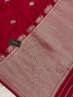 Rani pink mashru silk banarasi saree