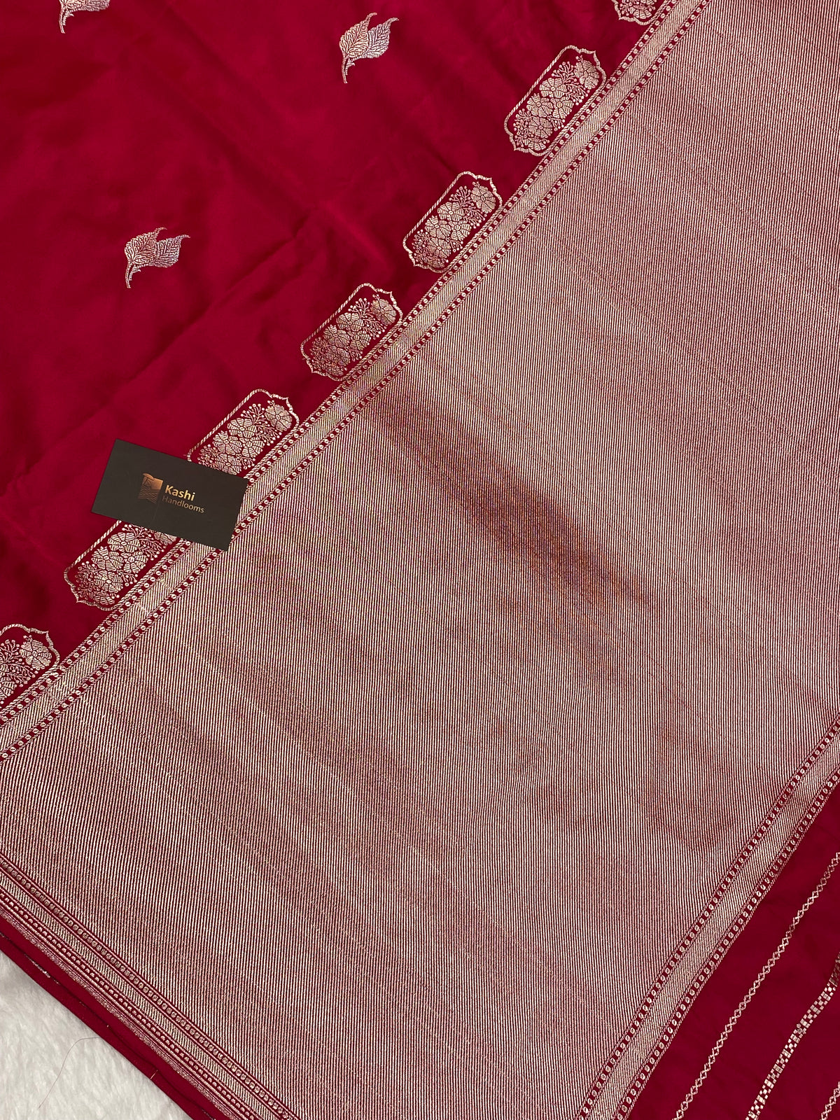 Rani pink mashru silk banarasi saree
