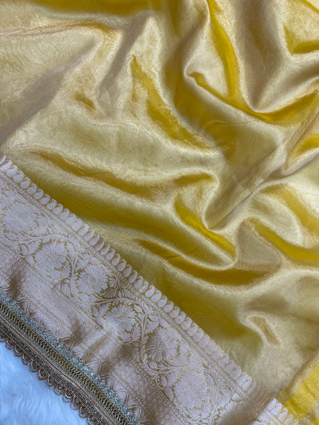 Gold Tissue Silk Banarasi Saree