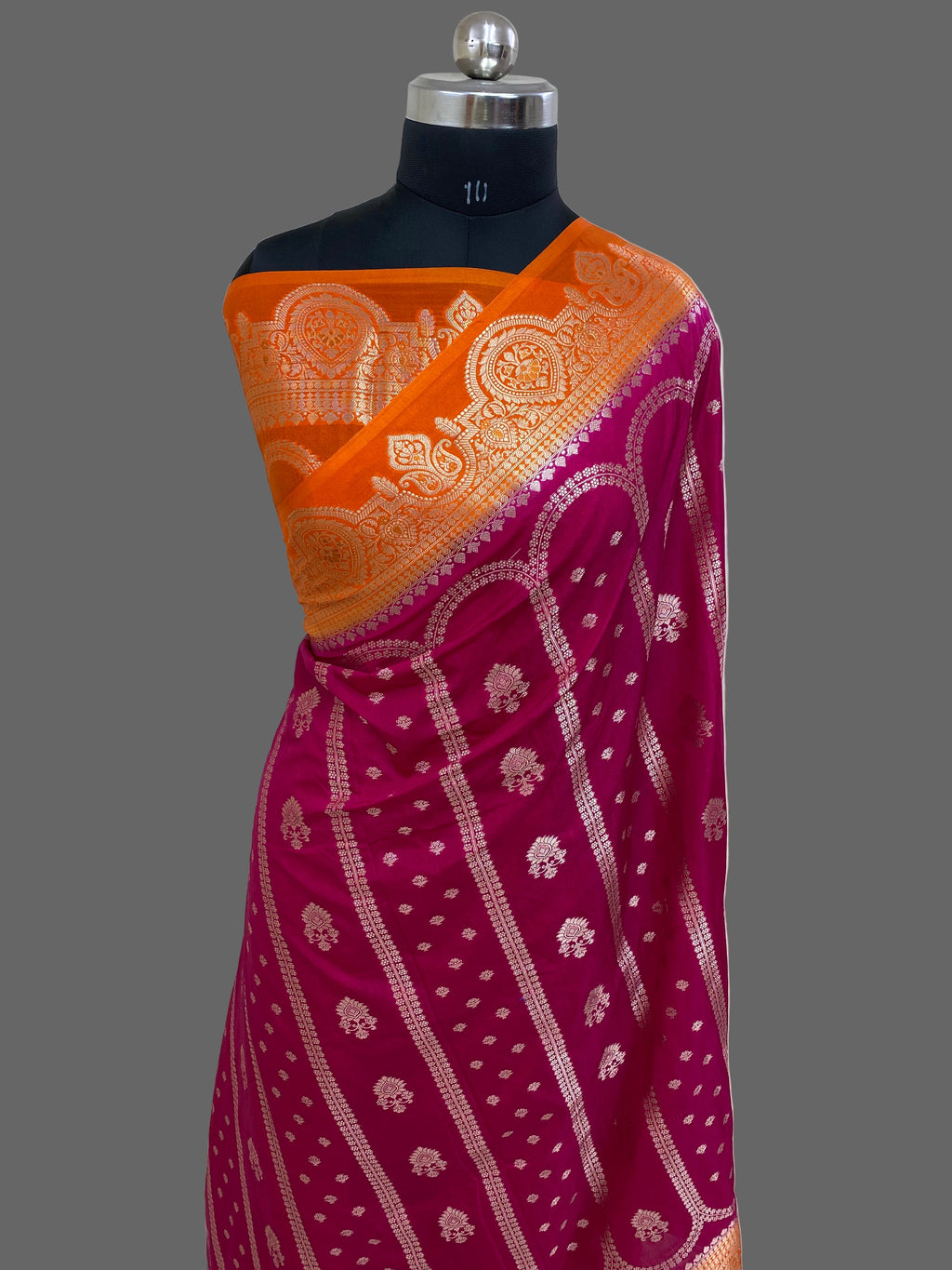 Rani Katan Silk Banarasi Saree