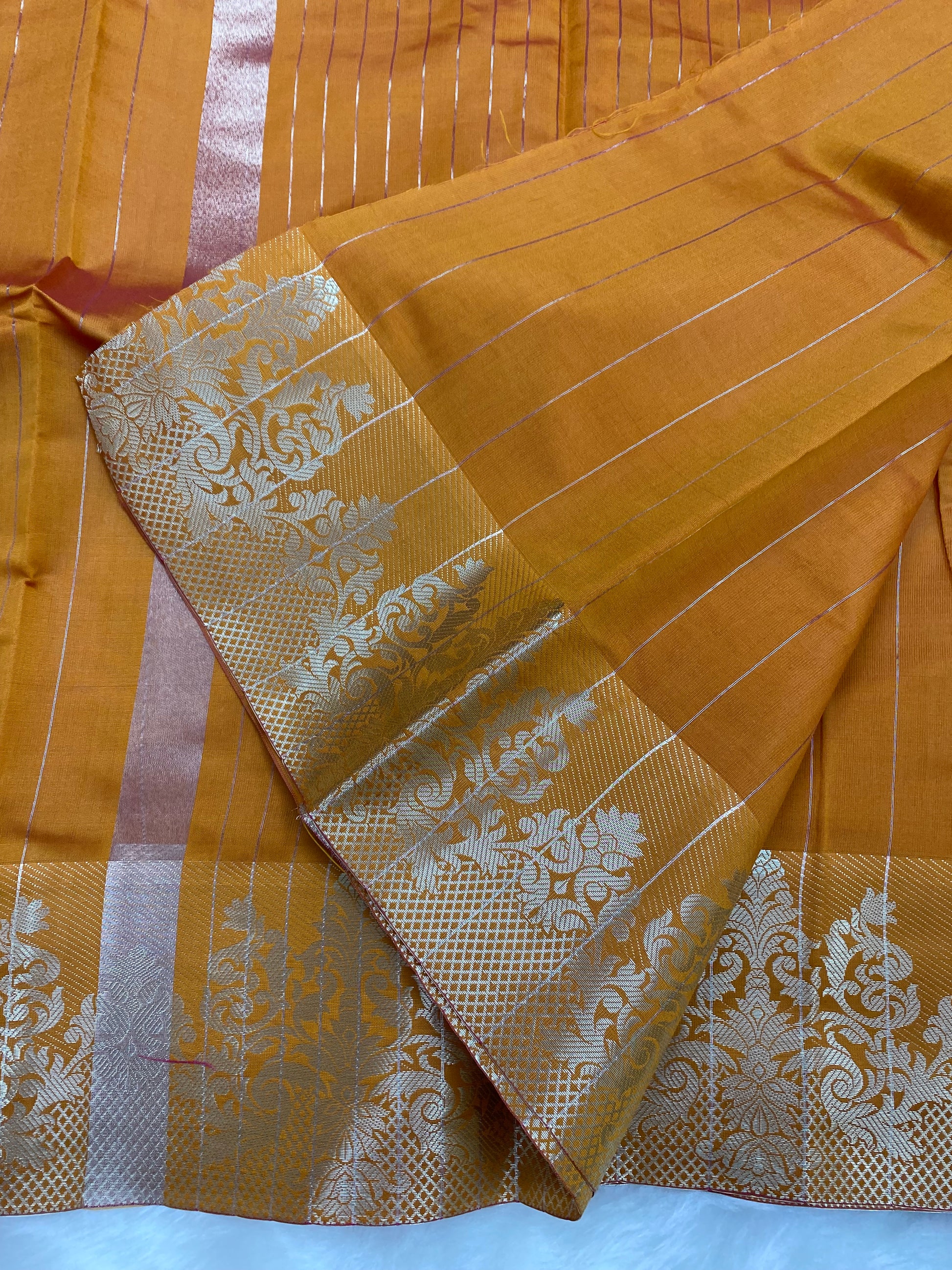 Mustered Warm Silk Banarasi Saree