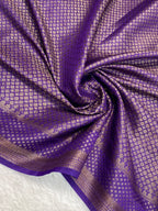Purple semi Georgette anarasi saree