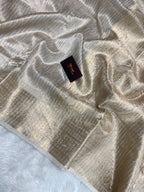 100% pure silver tissue strike Banarasi saree