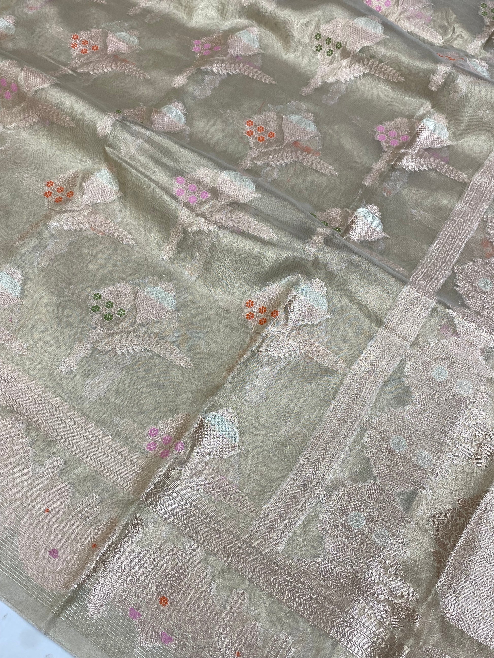 Golden Tissue Meena Banarasi Saree