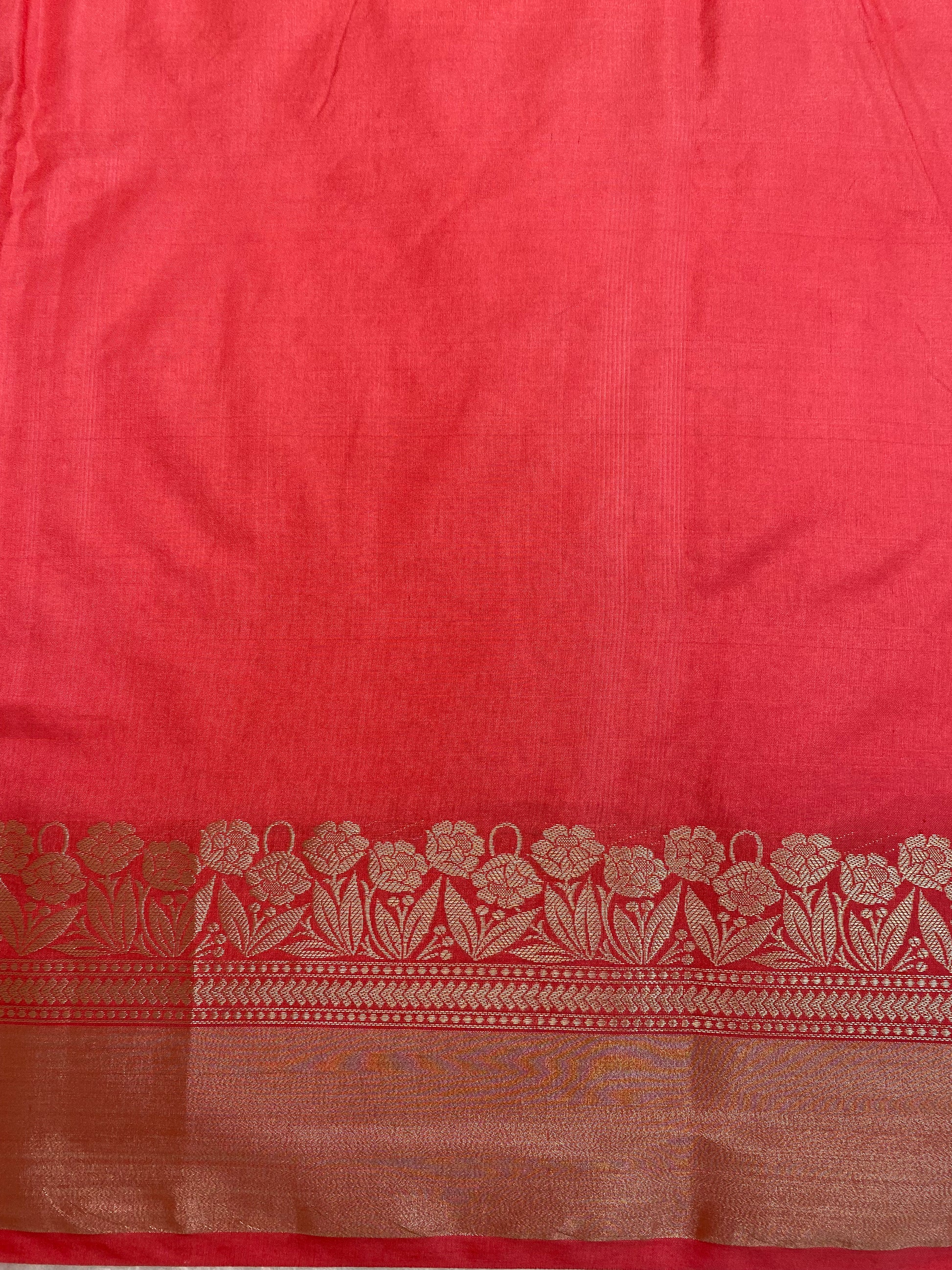 Red Katan Silk Banarasi Saree
