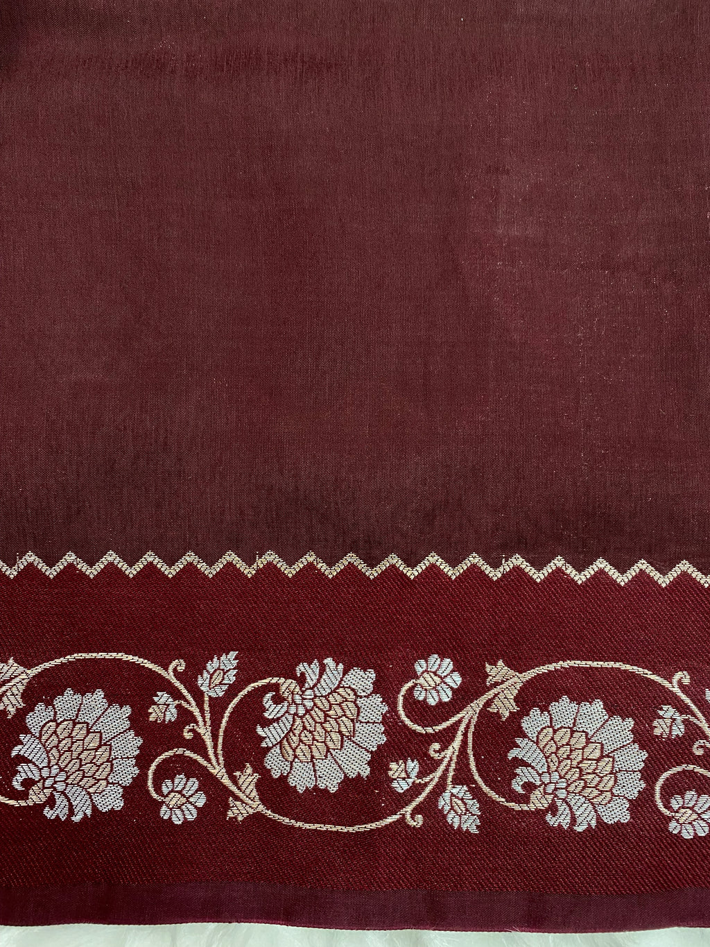 Wine Viscose Banarasi Saree