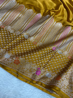 Haldi festival mashru silk banarasi saree