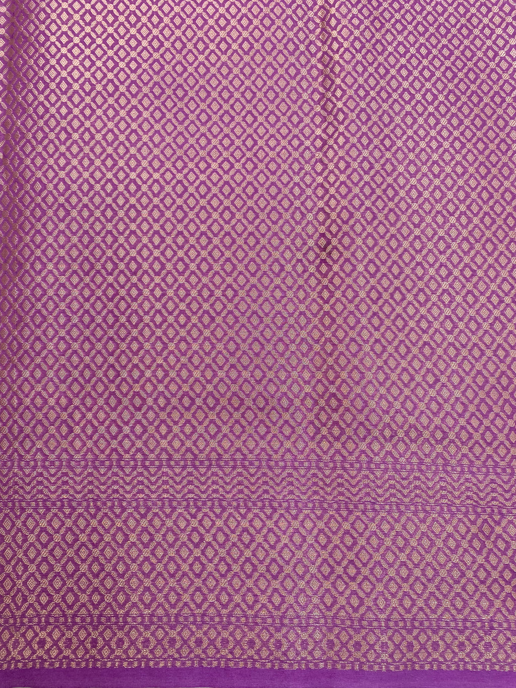 Magenta Crepe Silk Banarasi Saree