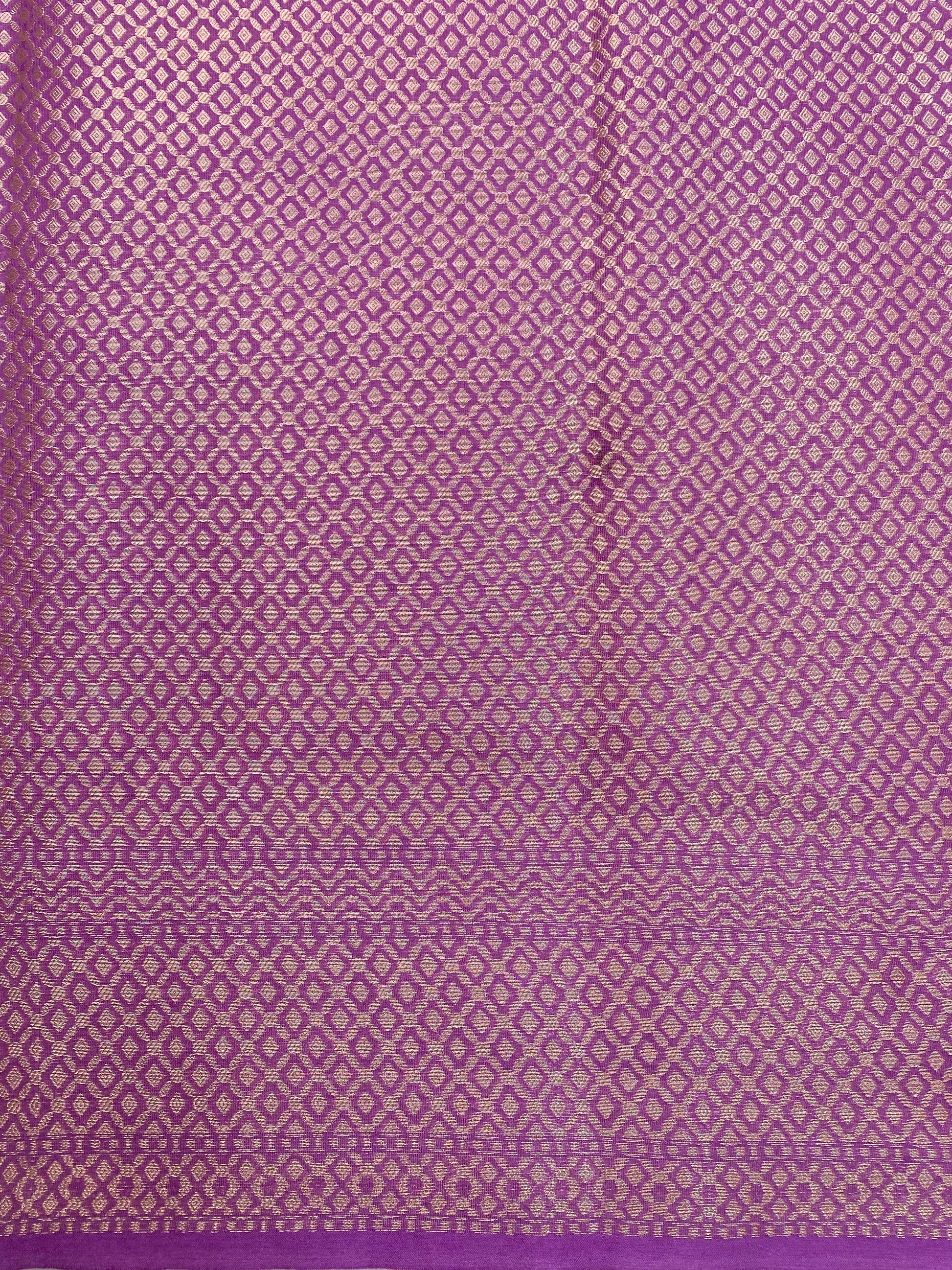 Magenta Crepe Silk Banarasi Saree