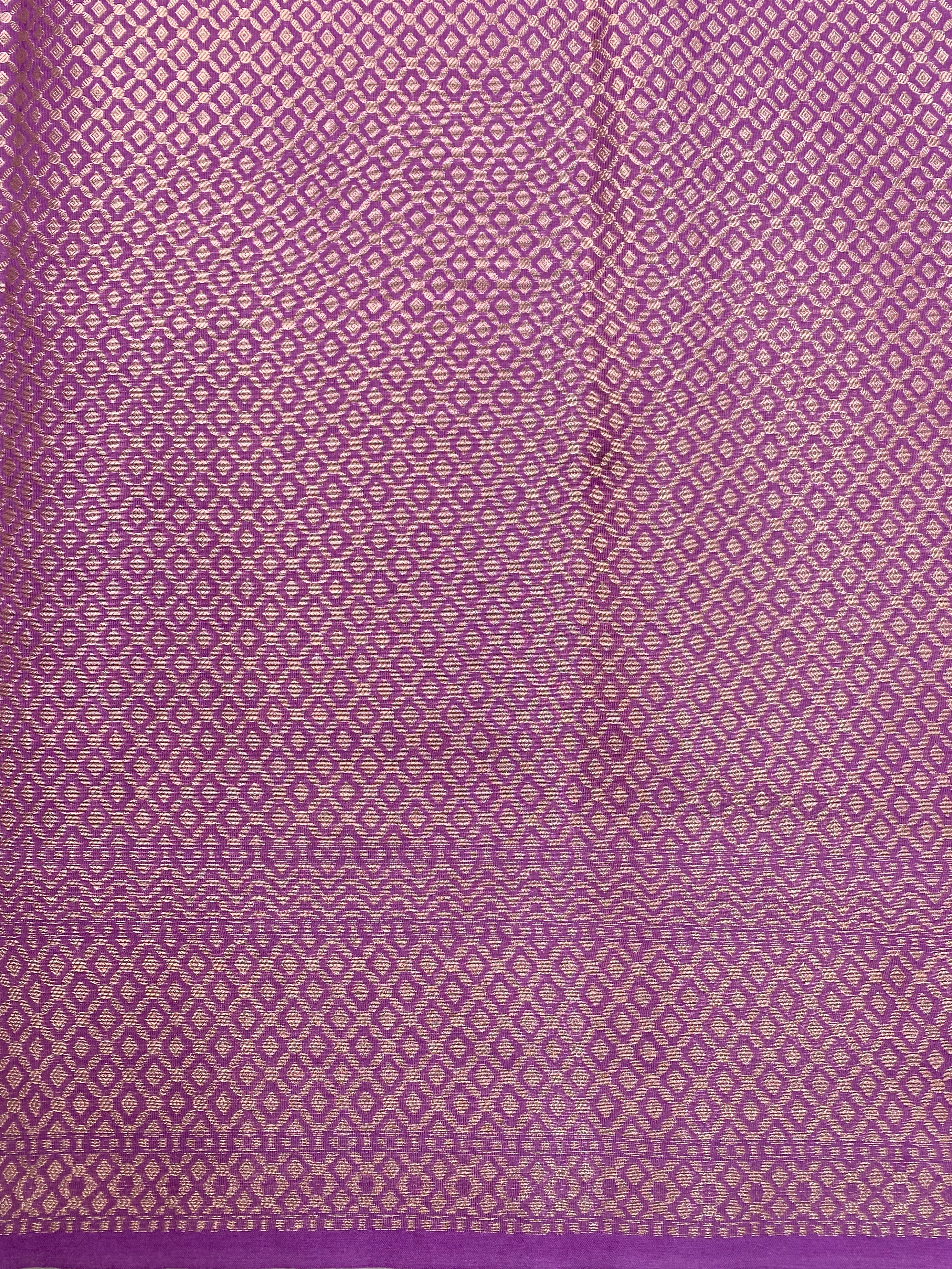 Magenta crepe Silk Banarasi Saree