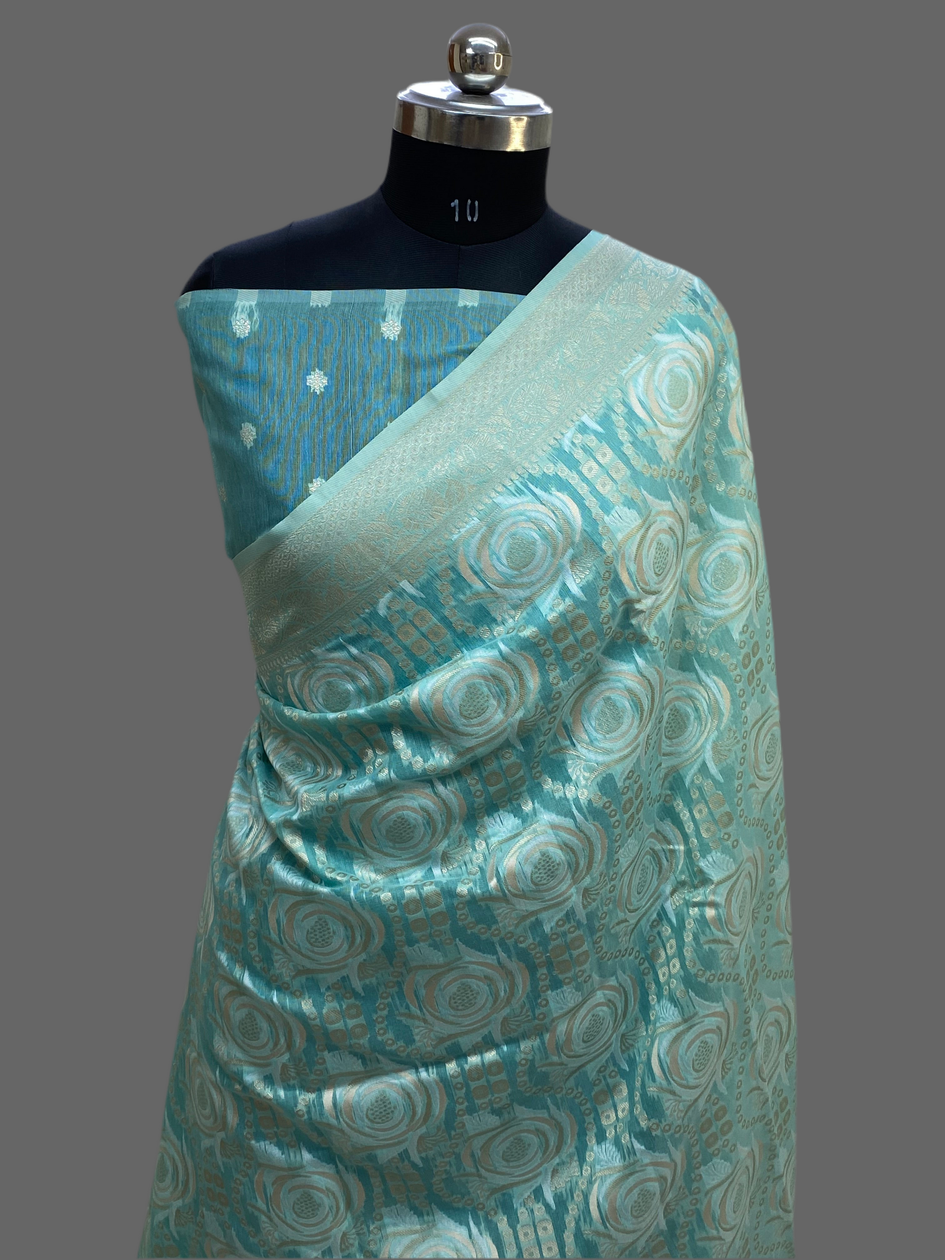 Linen Cotton Banarasi Saree