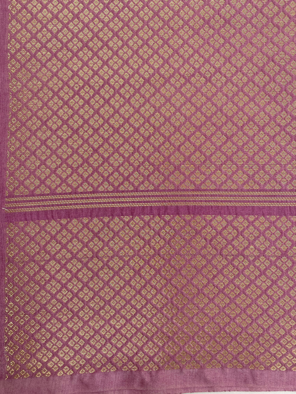 Dark pink semi chinya Banarasi saree