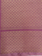 Dark pink monga Silk Banarasi saree