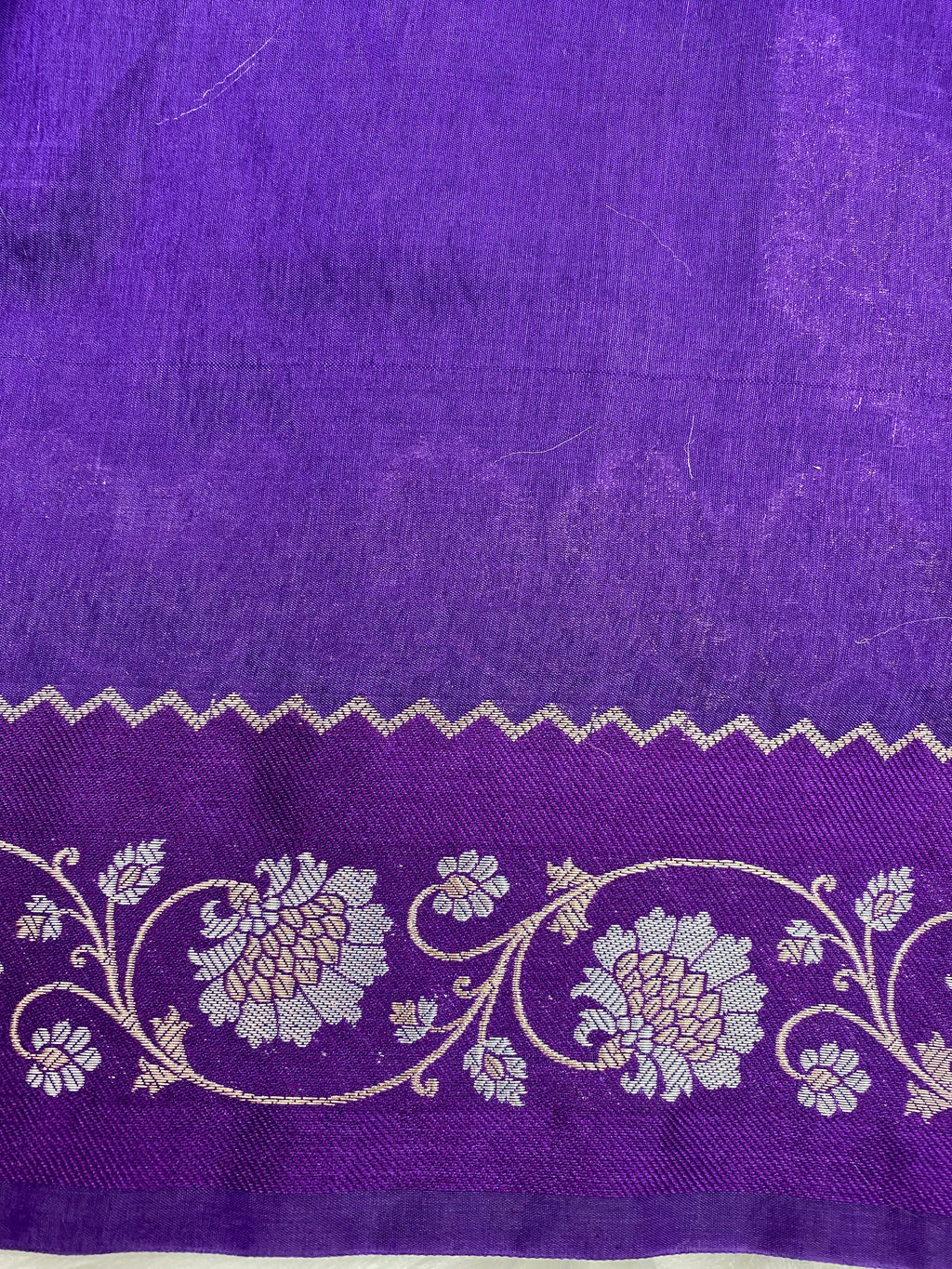 Purple Viscose Banarasi Saree