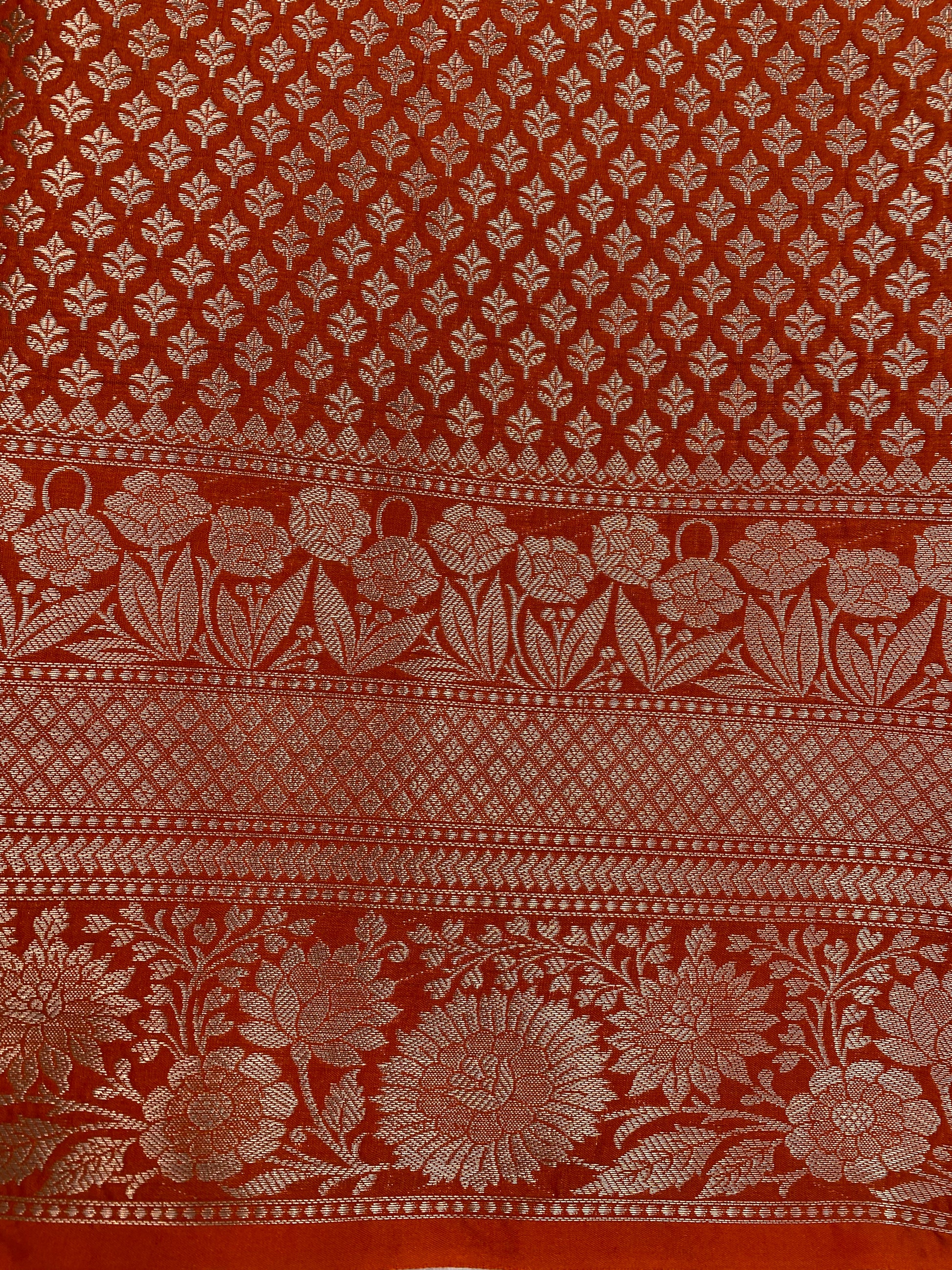 Green Katan Silk Banarasi Saree