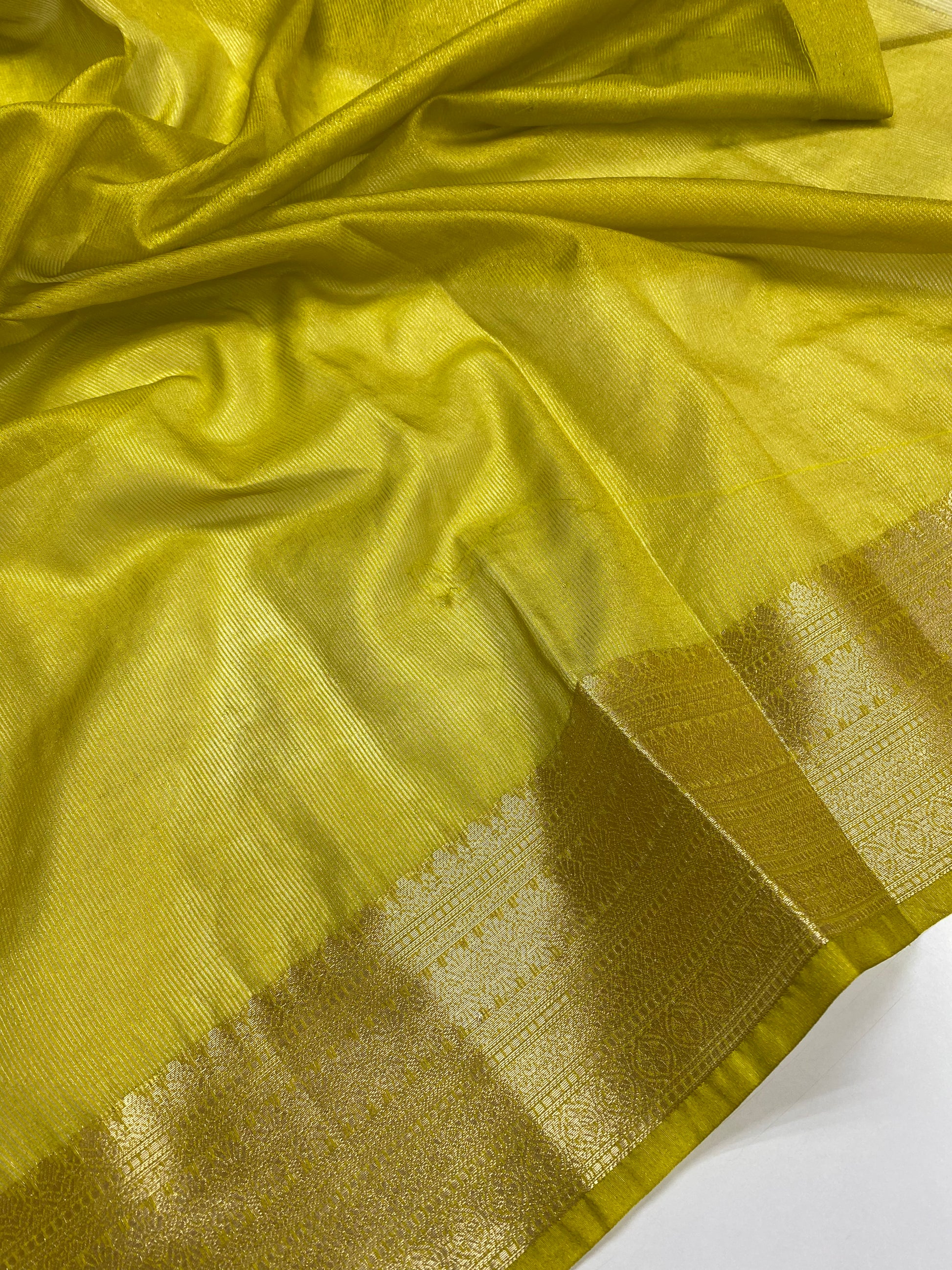 Mahendi Tissue Silk Banarasi Saree