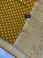 Mehendi Function Special Pure Resham Finish Fabric Banarasi Saree