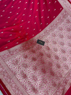 Rani mashru silk banarasi saree