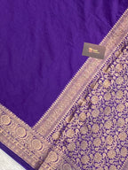 Purple semi Georgette anarasi saree