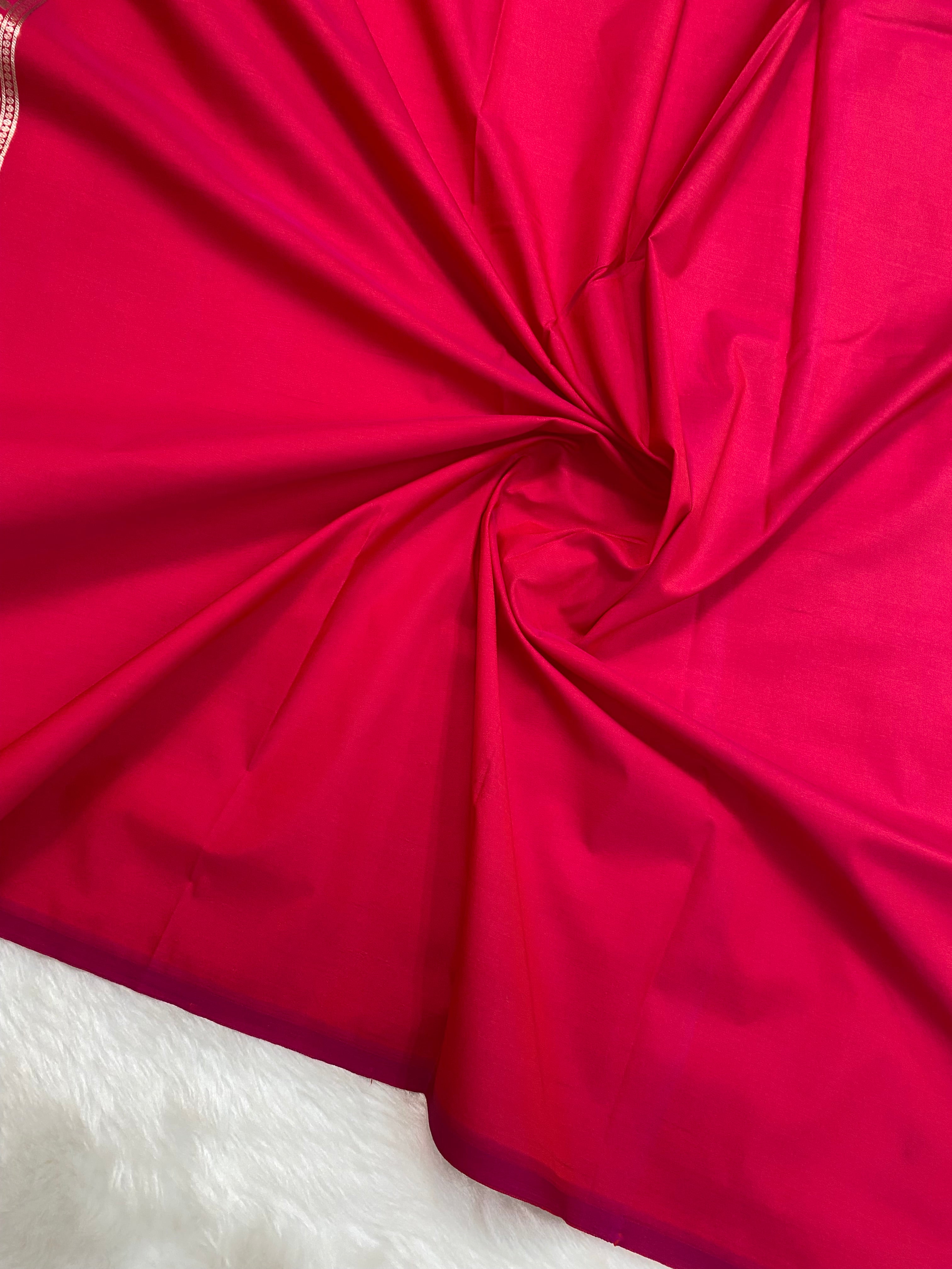 Rani semi katan mashru banarasi saree