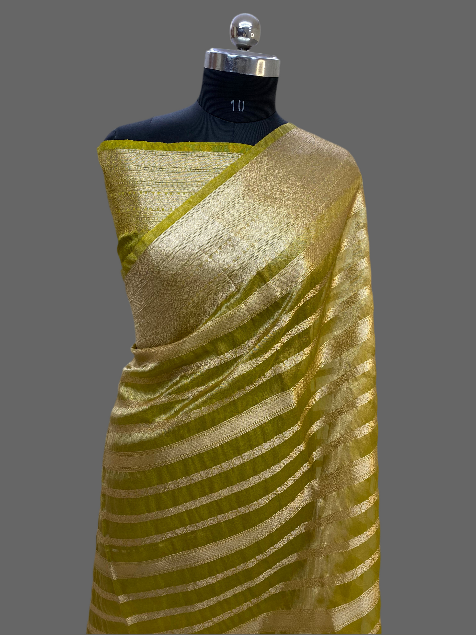 Mahendi Tissue Silk Banarasi Saree