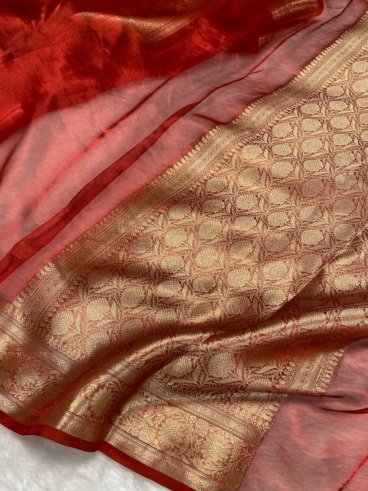 100% pure tissue silk Banarasi saree