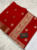 Sonakshi sinha inspired banarasi mashru silk saree