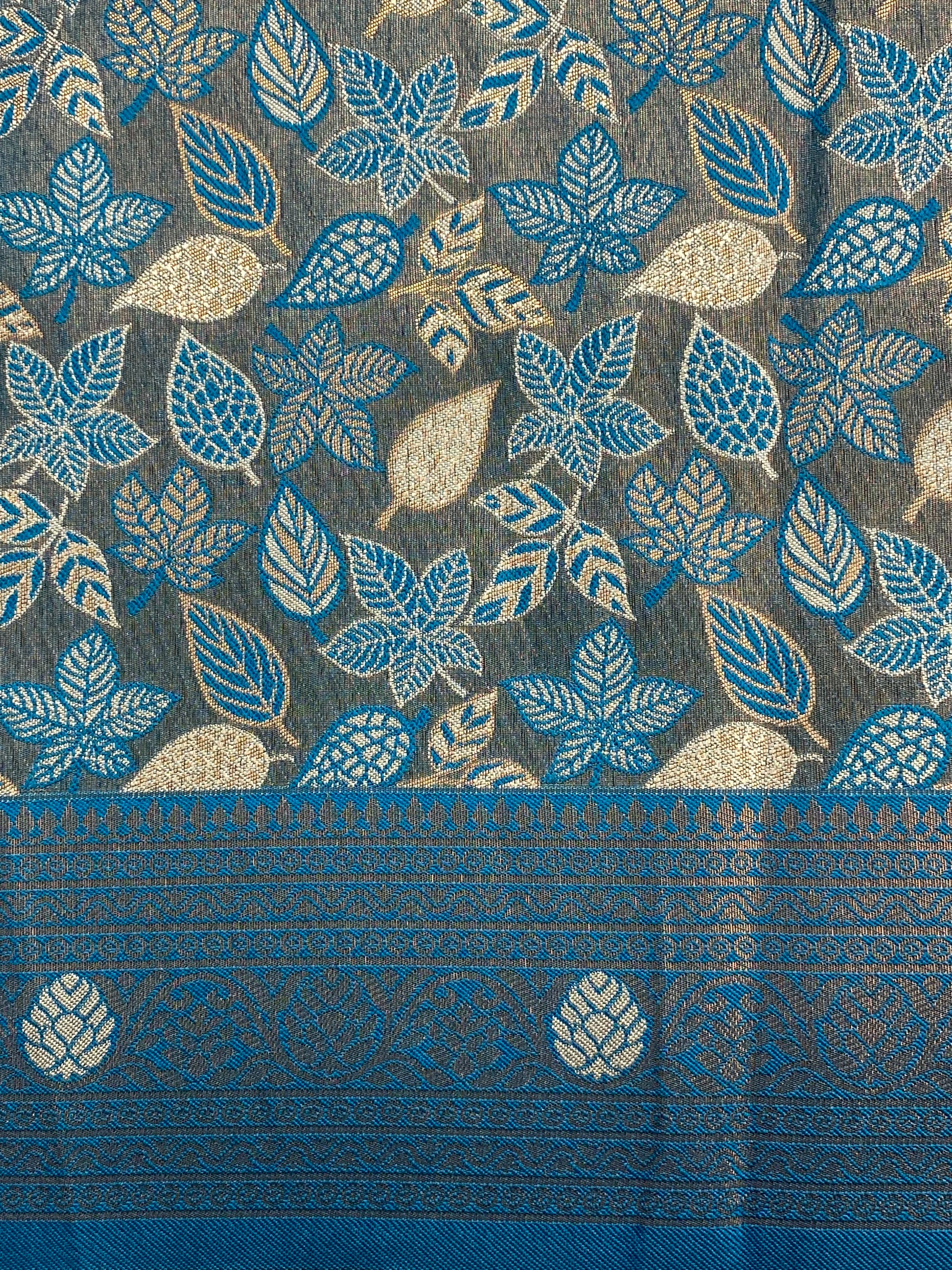 Soft Violet-Blue Tilfi Meenakri Banarasi Saree