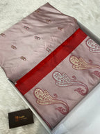 Light Pich Mashru Silk Banarasi Saree