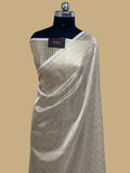 100% pure silver tissue strike Banarasi saree