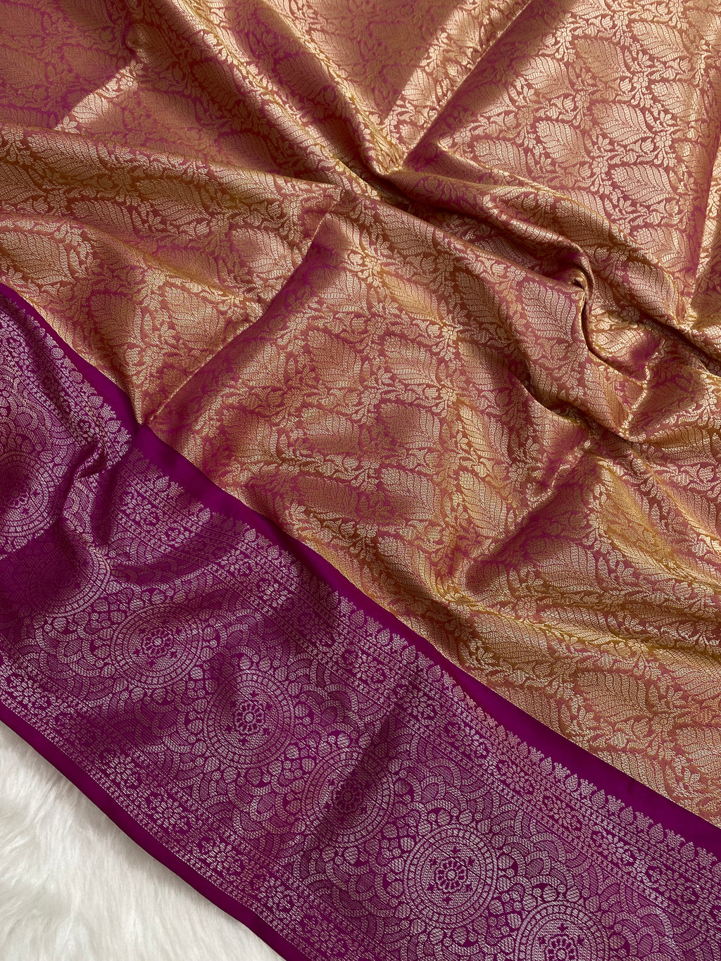 Yellow Tissue Silk Banarasi Saree