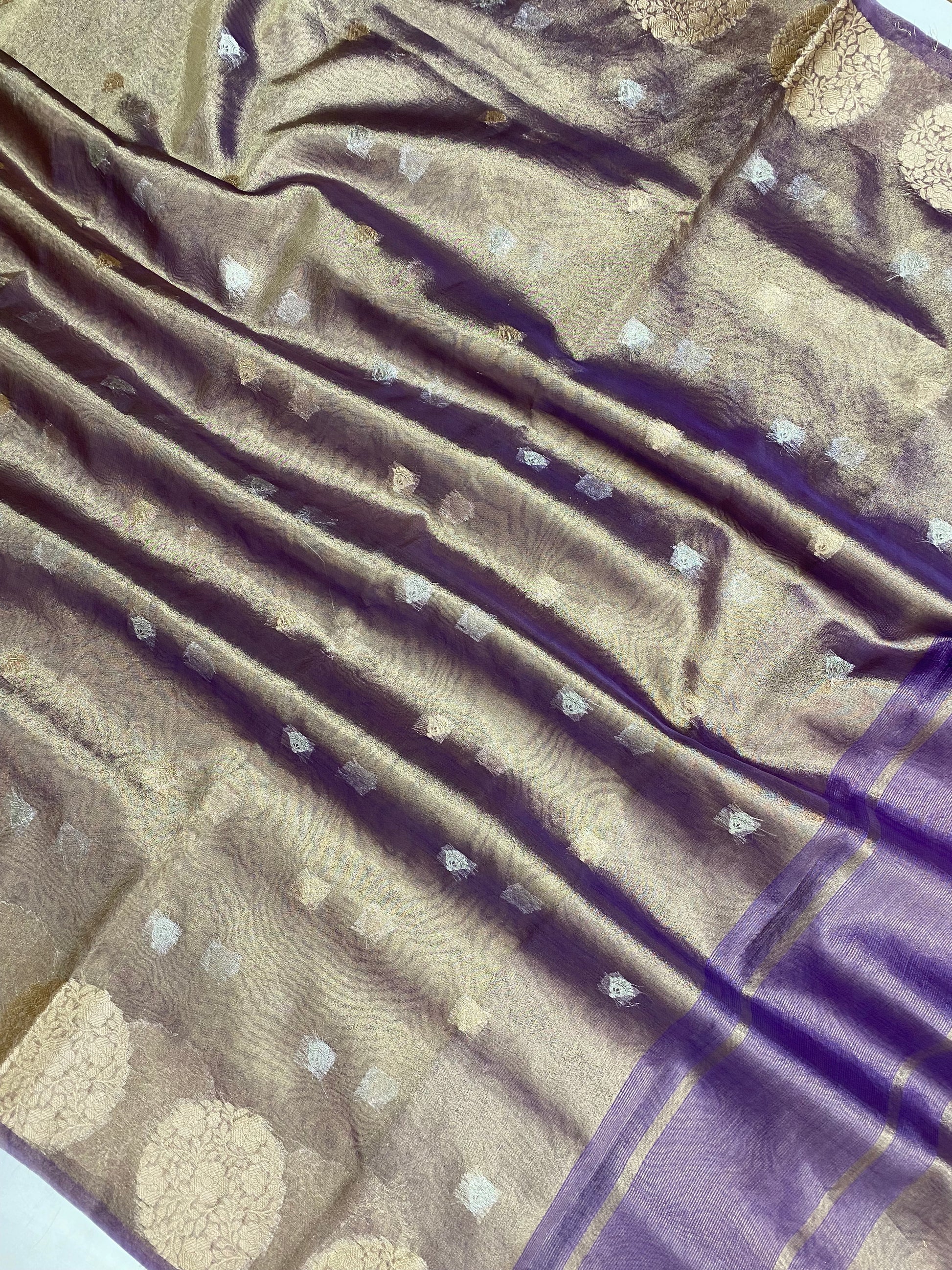 Lovendar Tissue Silk Banarasi Saree
