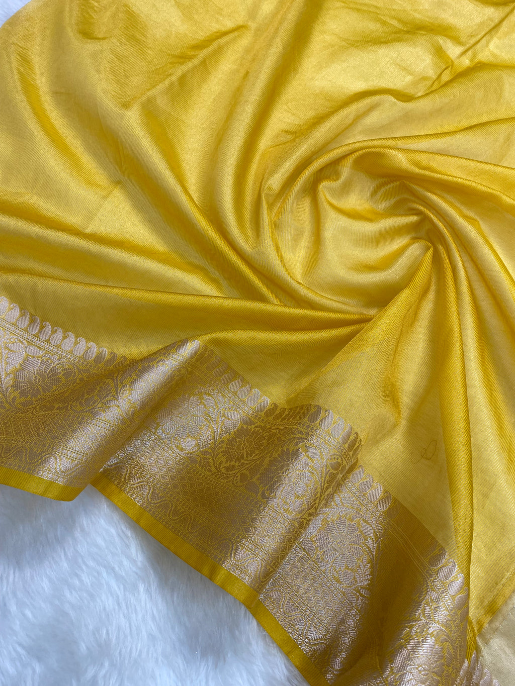 Gold Tissue Silk Banarasi Saree