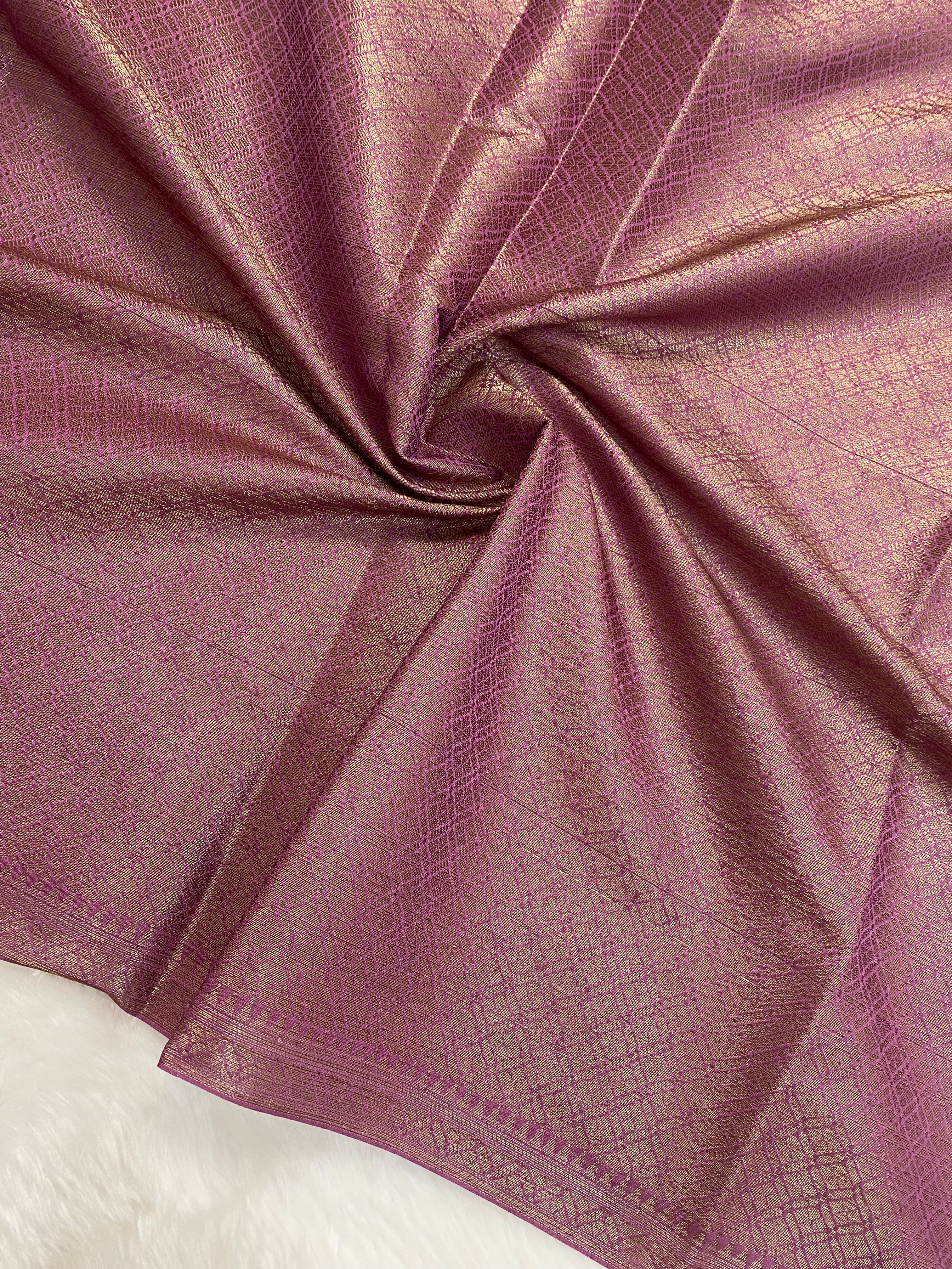 Lovender Georgette silk banarasi saree