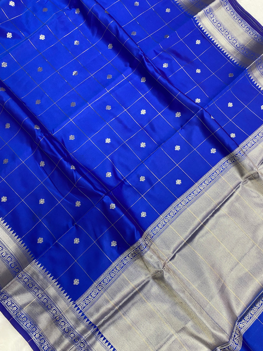 Royal Blue Tissue Silk Banarasi Saree