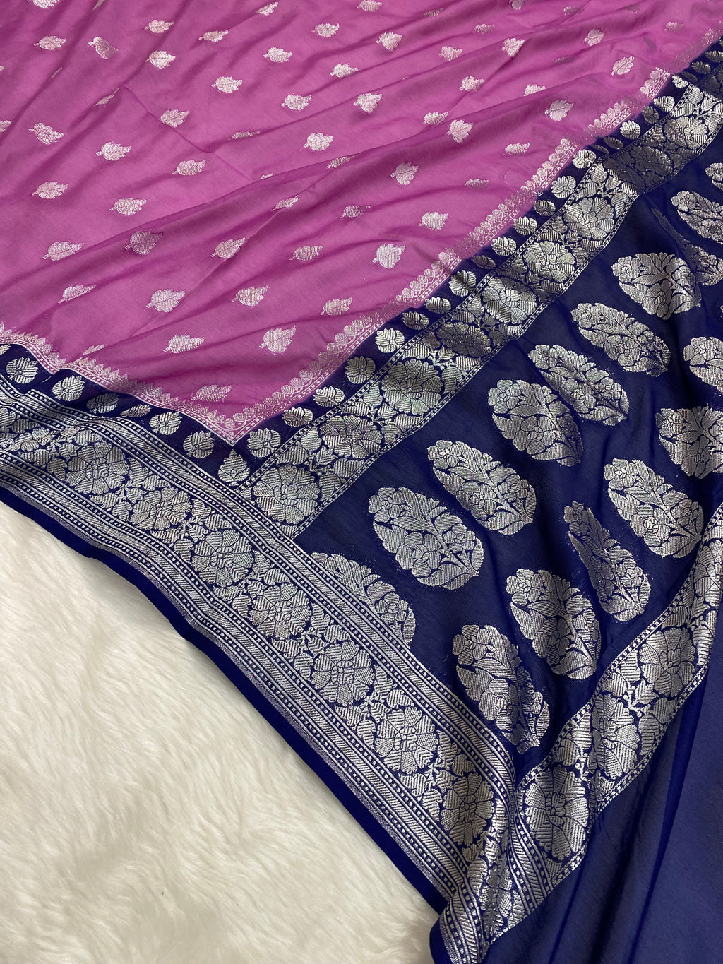 Semi Chiffon Banarasi Saree