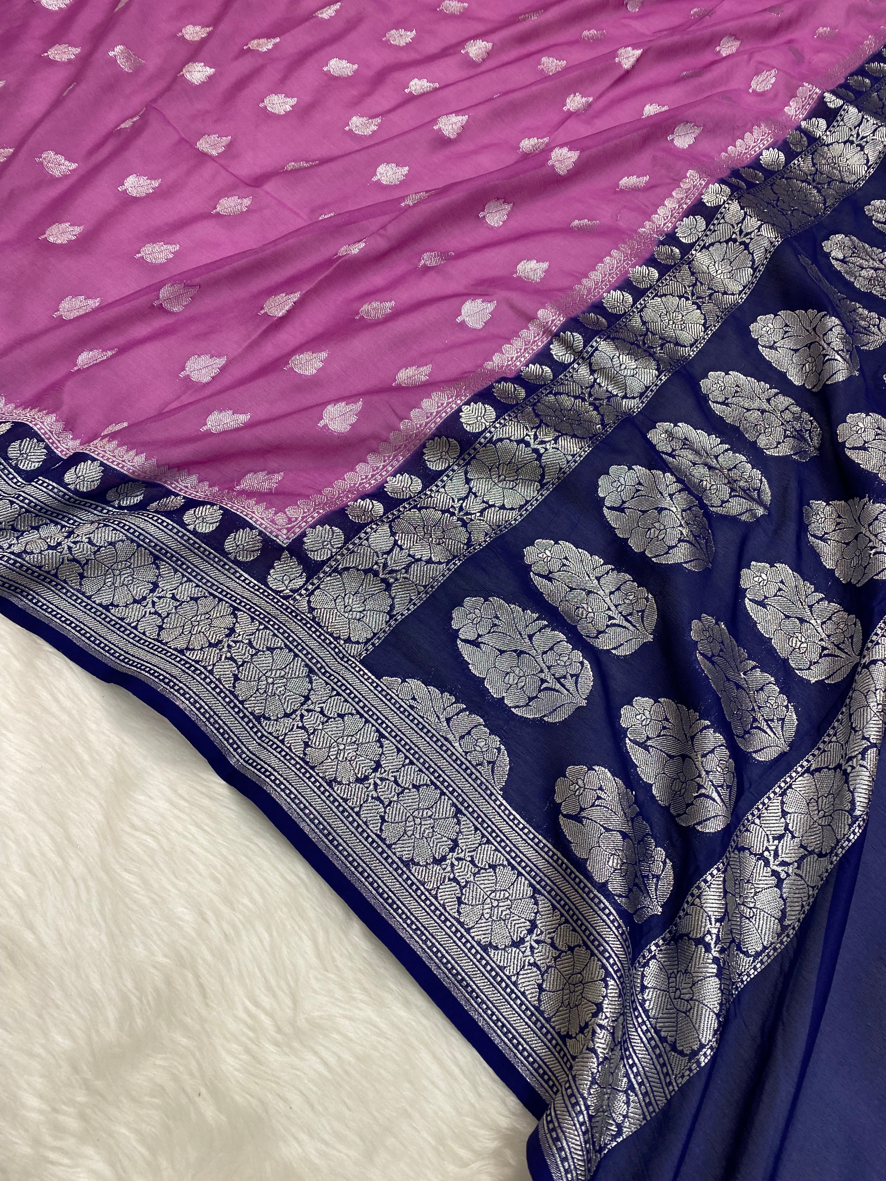 Semi Chiffon Banarasi Saree
