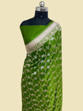 Green mashru Silk minakari Banarasi saree