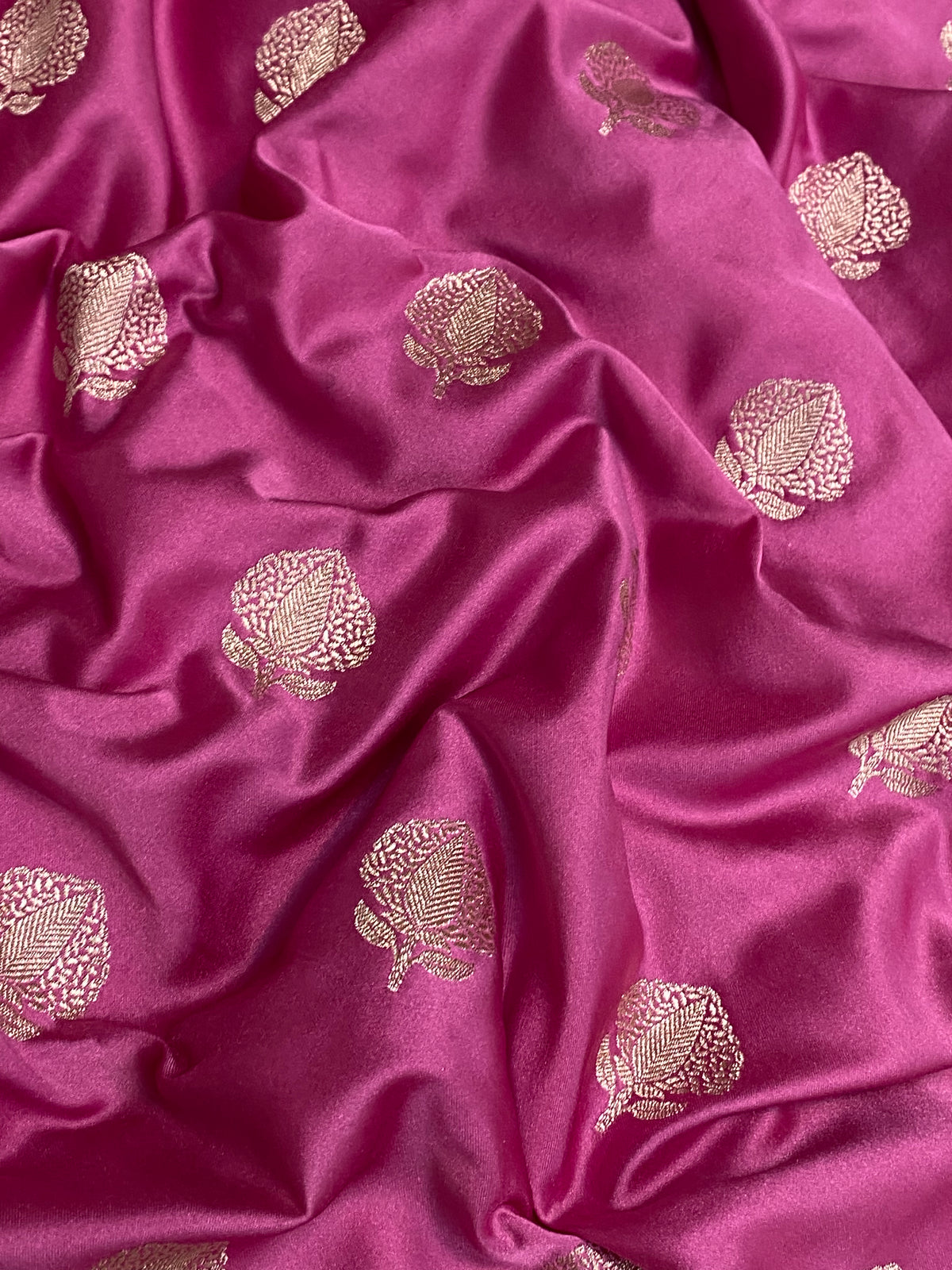 Pink colour mashru silk banarasi saree