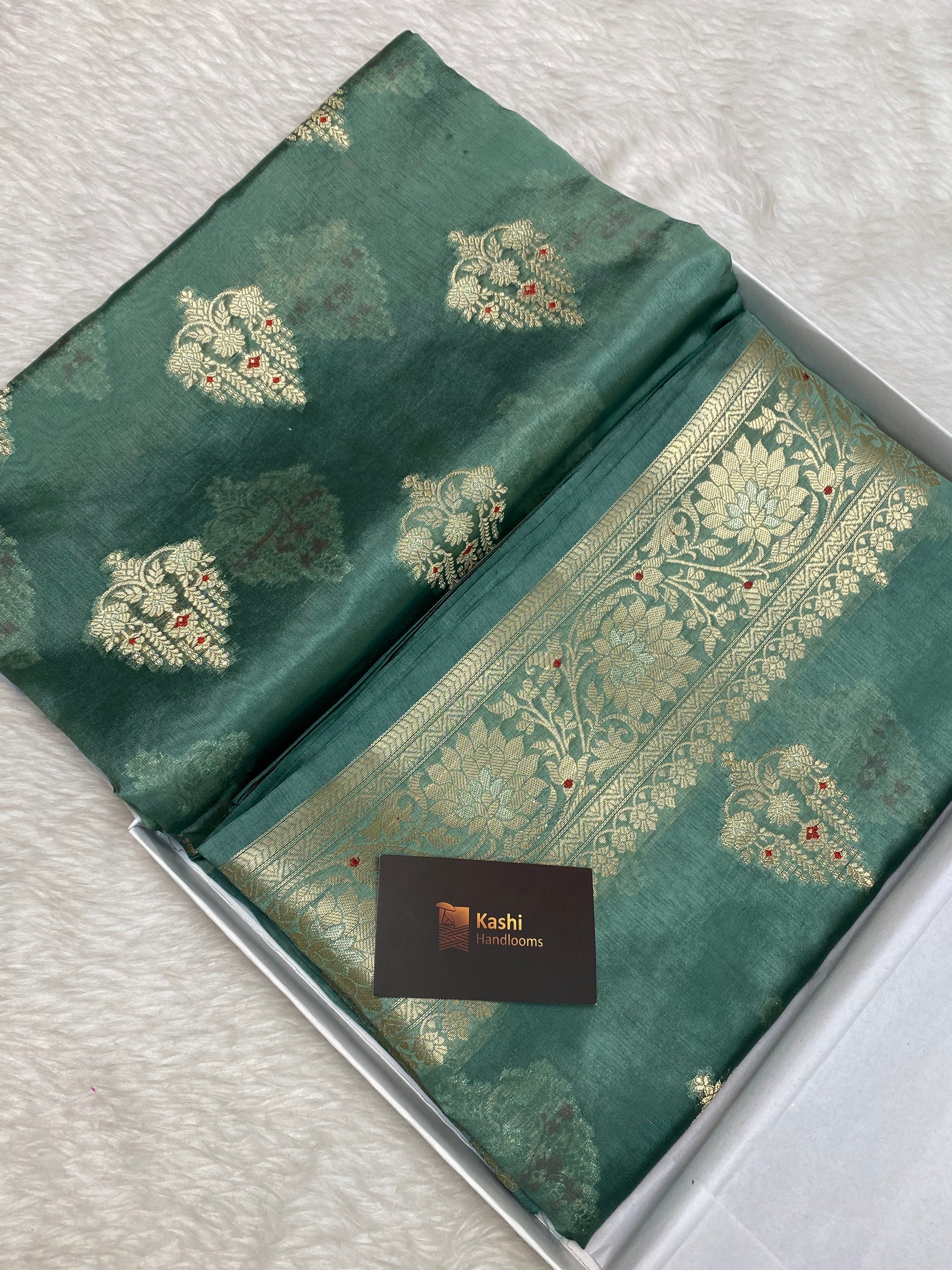 100% pure cotton Banarasi saree