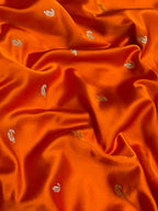 Fanta colour masru silk Banarasi saree with minakri border