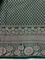 Red monga Silk minakari Banarasi Saree
