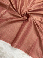 Peach Georgette silk banarasi saree