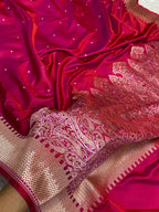 Cherry Rani Mashru Silk Banarasi Saree