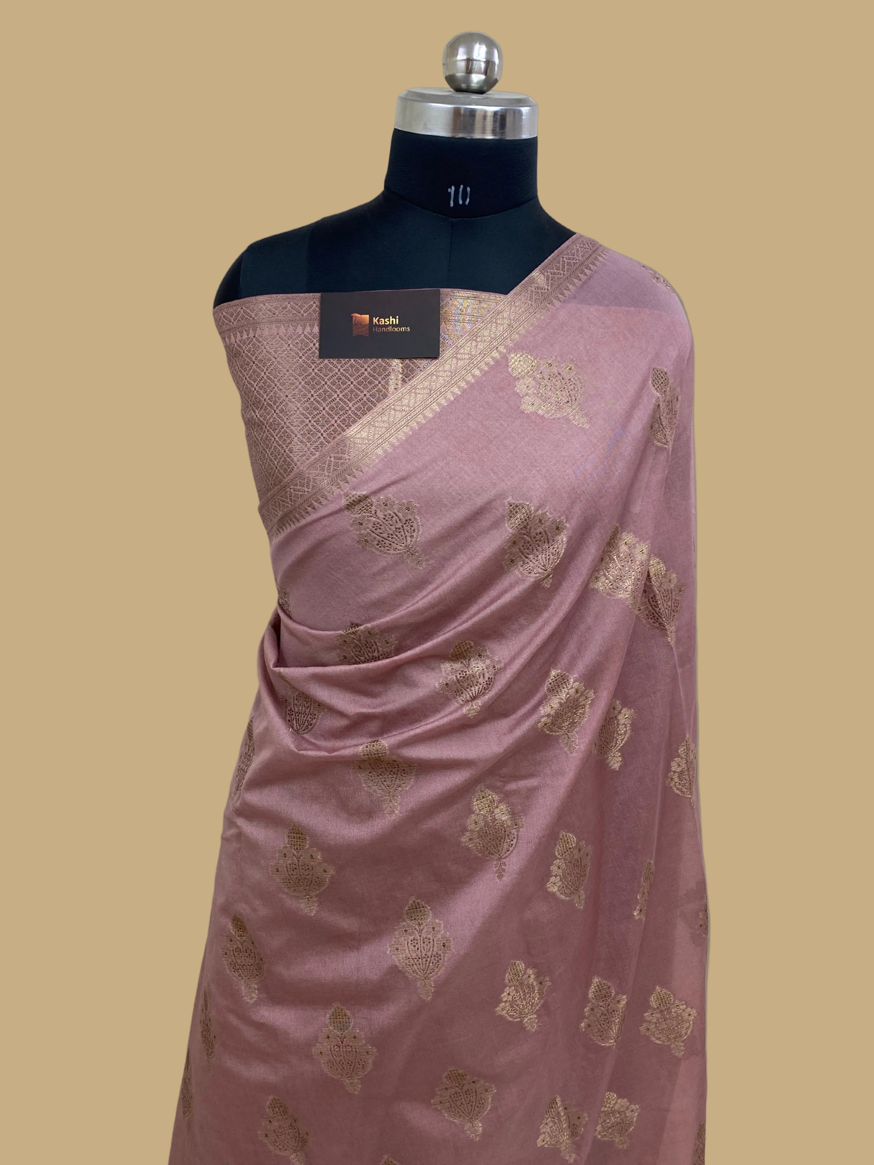 Dasti gorgette silk banarasi saree