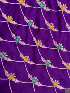Purple Color Mashru Silk Banarasi Saree