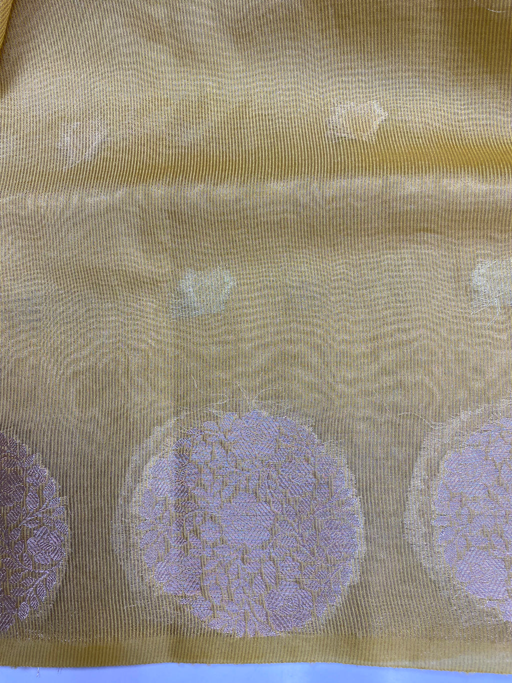 Yellow Tissue Silk Banarasi Saree